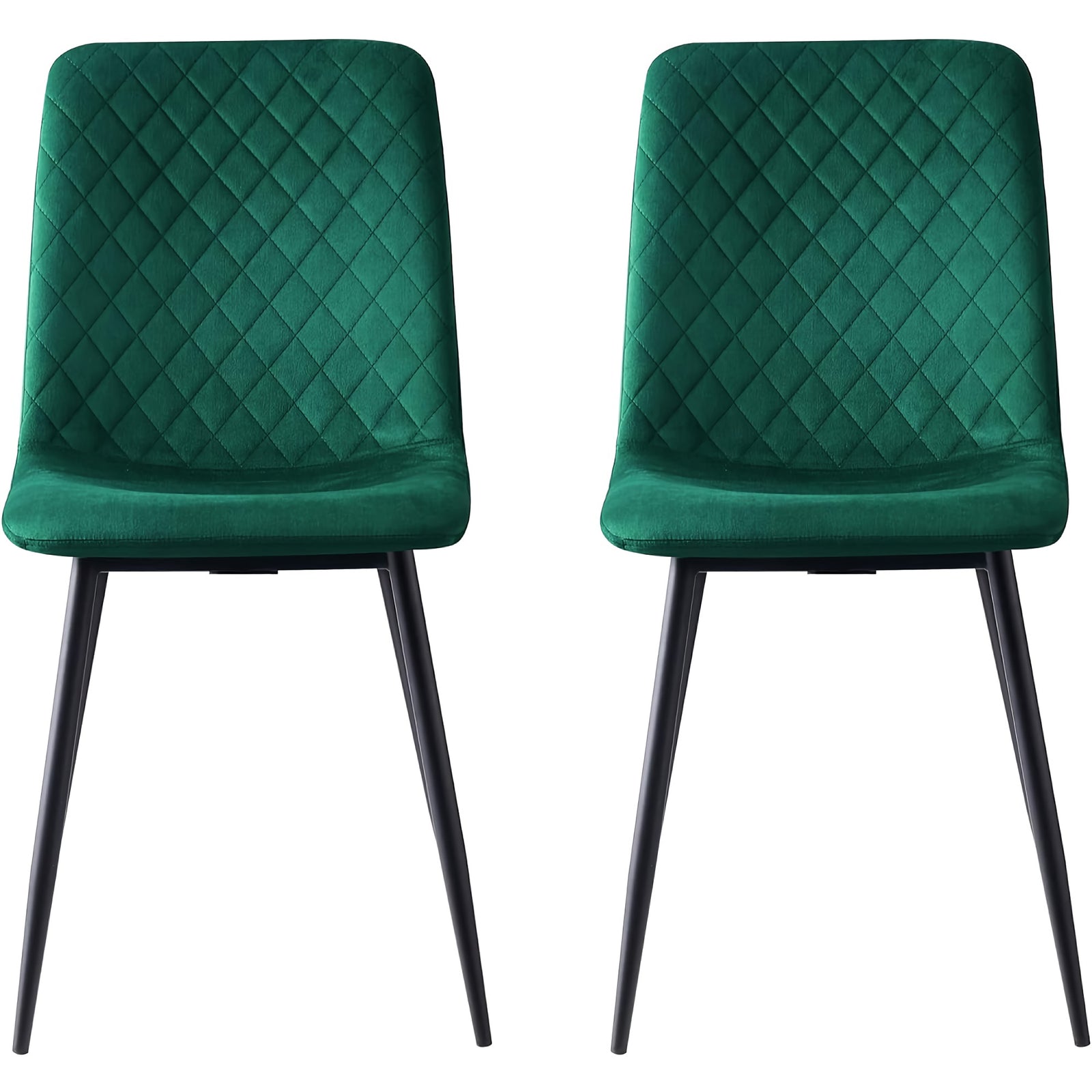 4 SET VELVET DINING CHAIRS SET