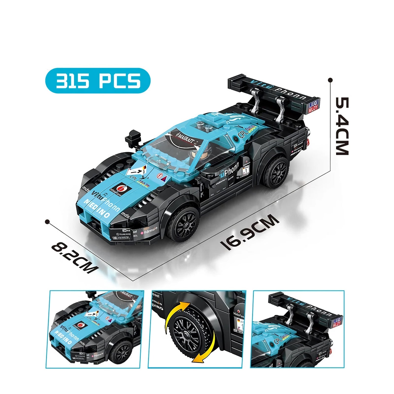 CAR BUILDING BLOCKS SET