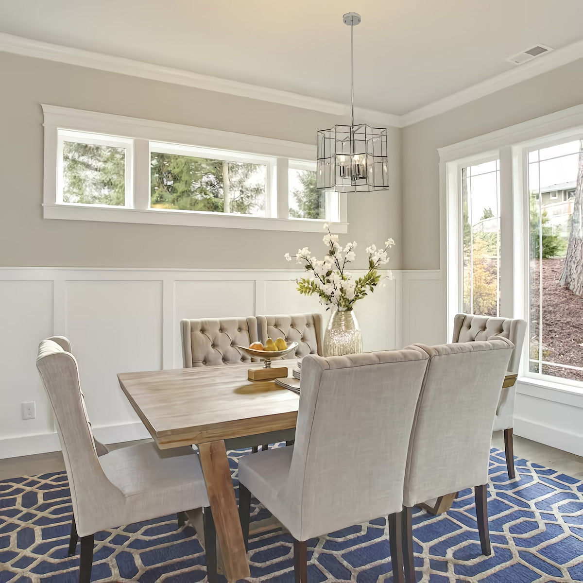 4-LIGHT CHANDELIER,DINING ROOM