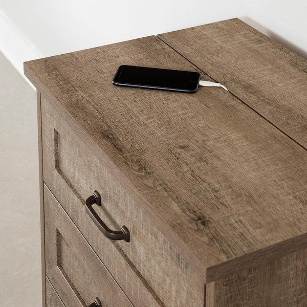 Prairie Nightstand, Weathered Oak