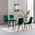 4 SET VELVET DINING CHAIRS SET