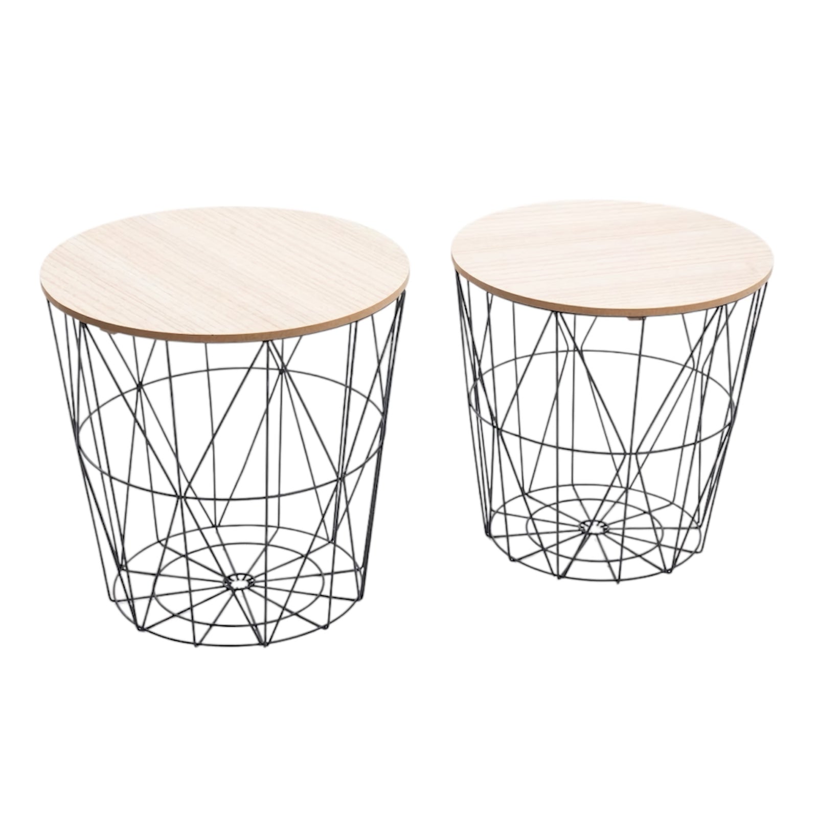 SET OF 2 NESTING END TABLES