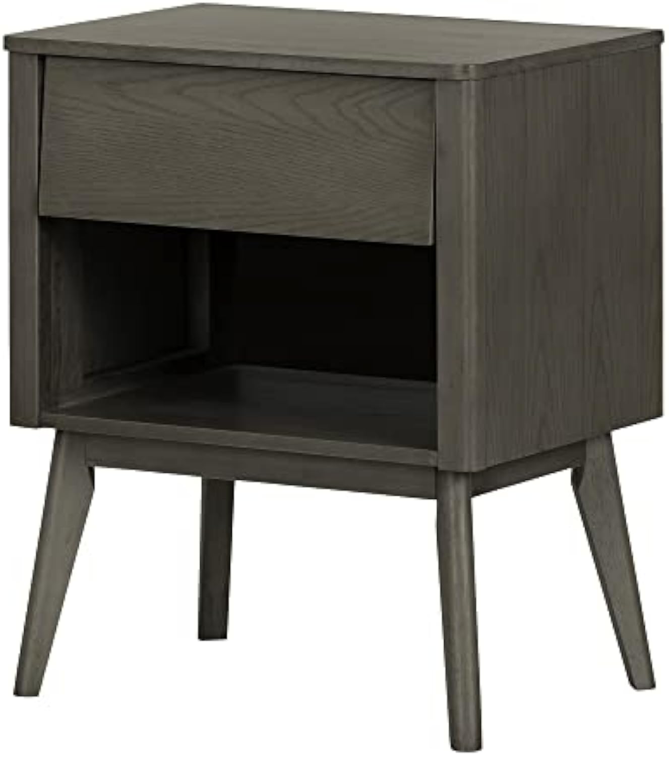1-Drawer Wood Veneer Nightstand